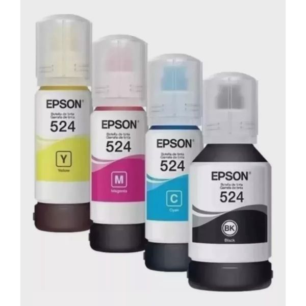 Kit 4 refil T524 black + cyan + yellom + magenta