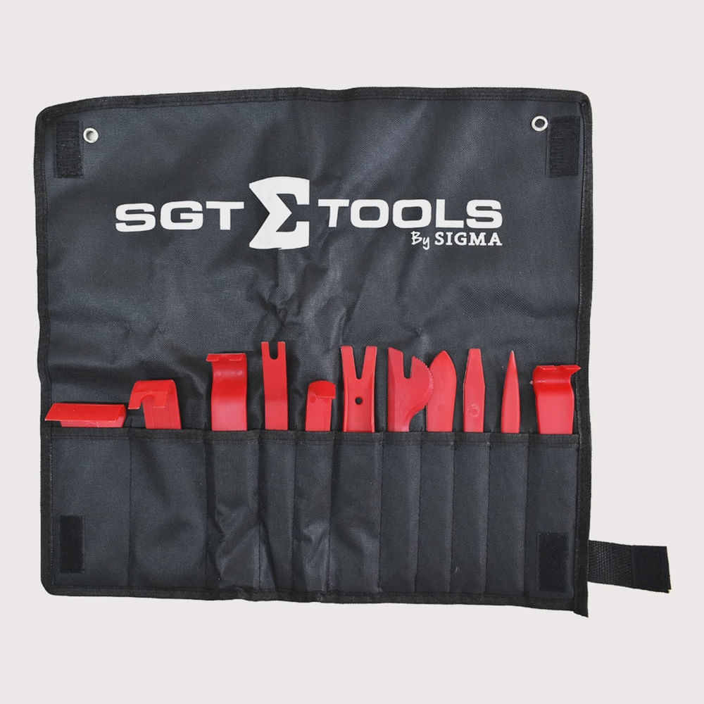 Jogo de Espátulas Nylon 11 Peças Sigma Tools com Estojo Automotivo