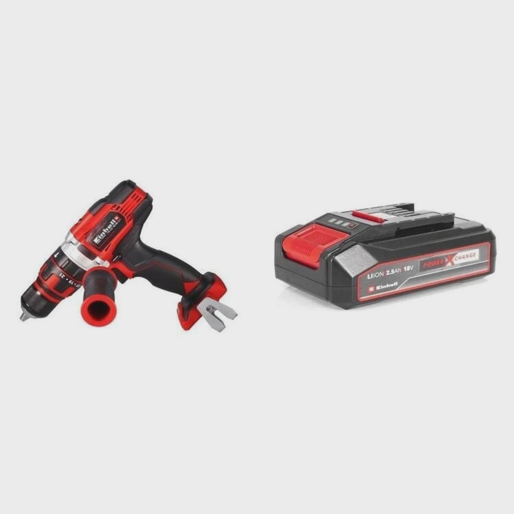 Kit Furadeira e Parafusadeira Te-cd 18/48 Li-i com Bateria Power-x-change 18v 2,5 Ah Li Einhell