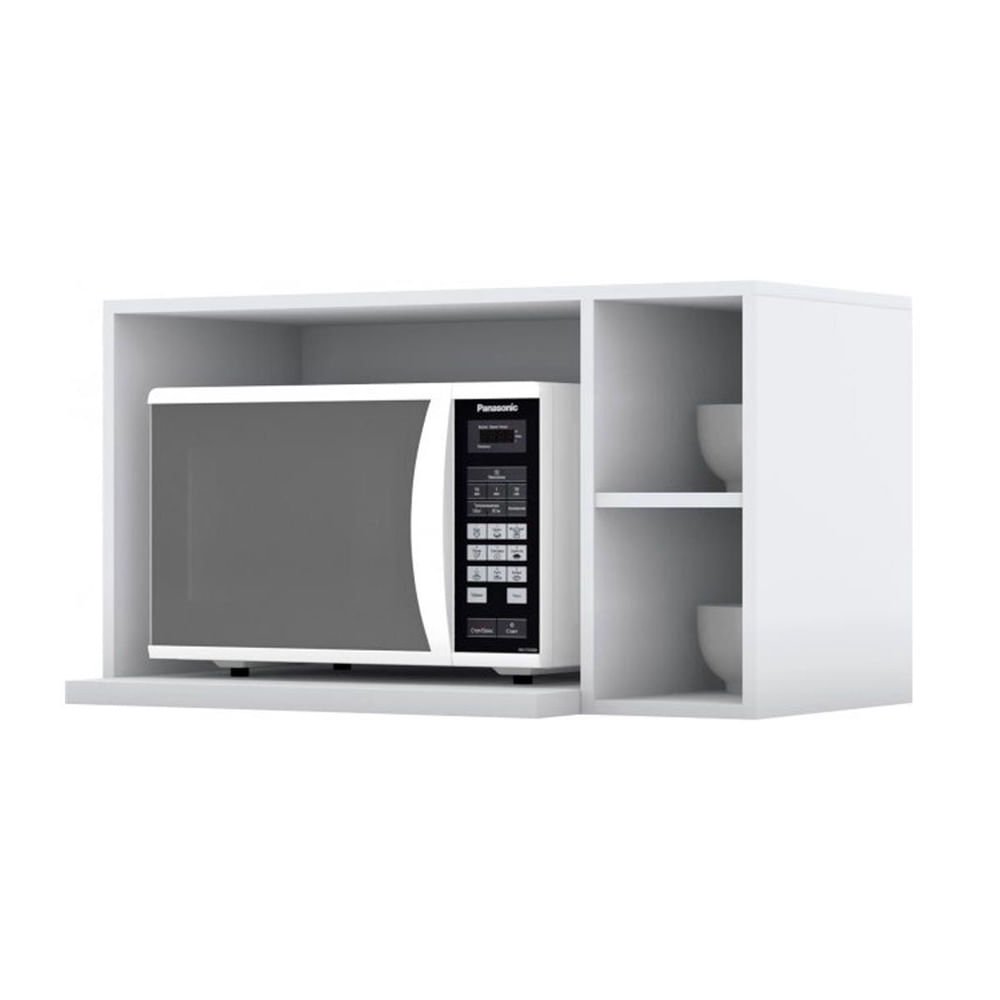 Módulo Cozinha Henn Essência Armário para Micro-ondas 80cm Branco