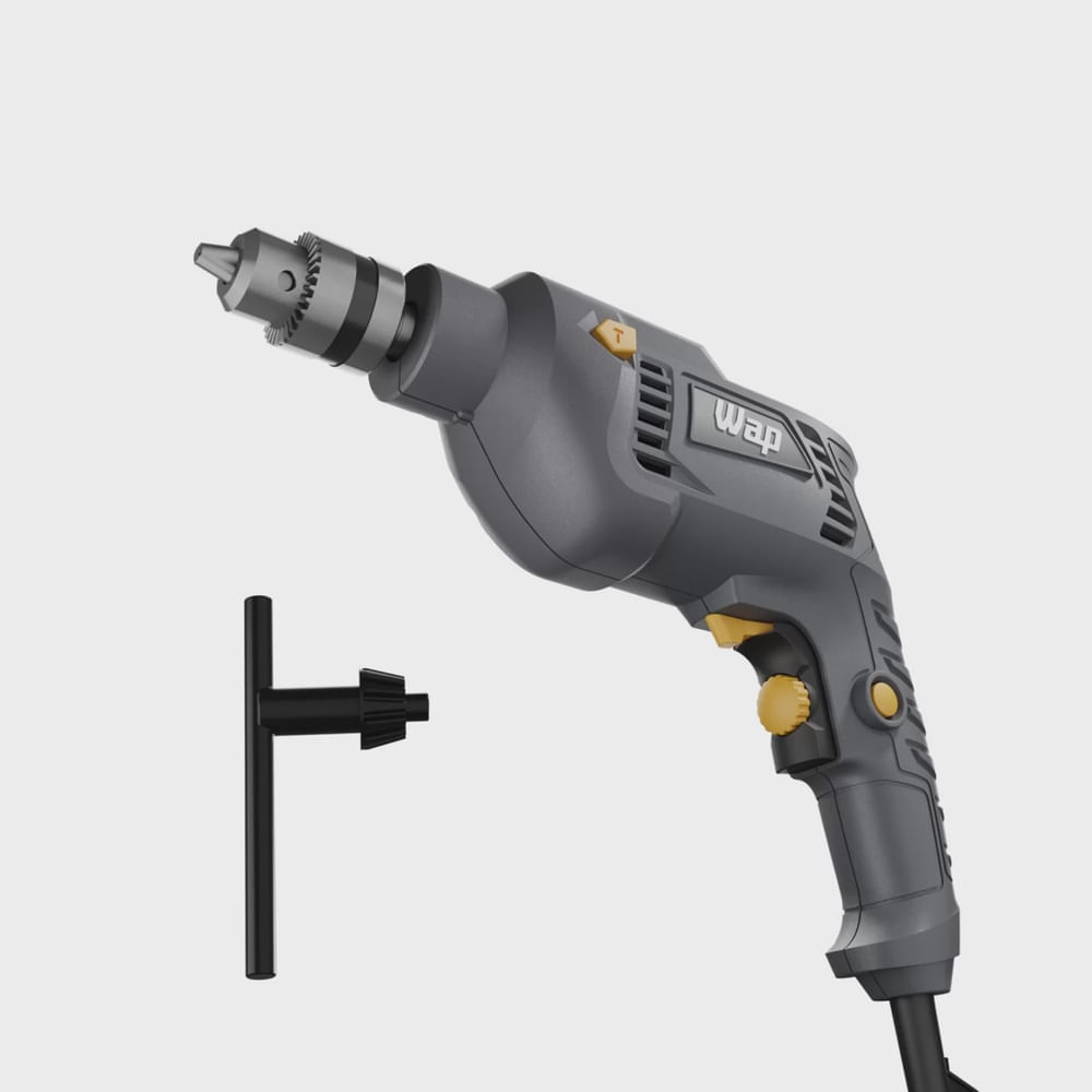 Parafusadeira e Furadeira de Impacto Wap Wf 700fe Elétrica com Controle de Velocidade 127v
