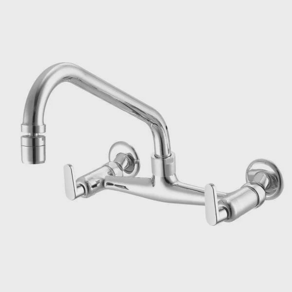 Misturador de Cozinha Parede 3003 C 18 1/4V ba Uni Meber Metais Cromado