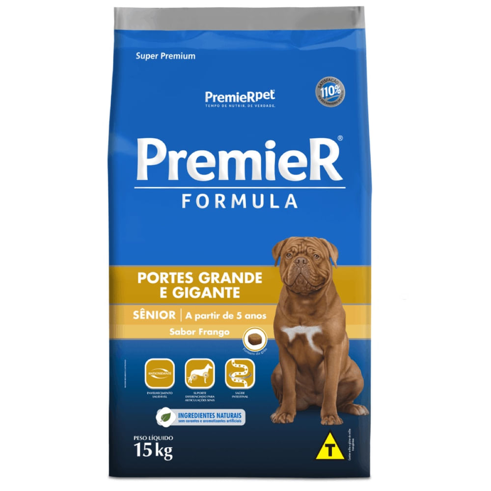 Ração Premier Fórmula Cães Senior Grandes e Gigantes Frango 15kg