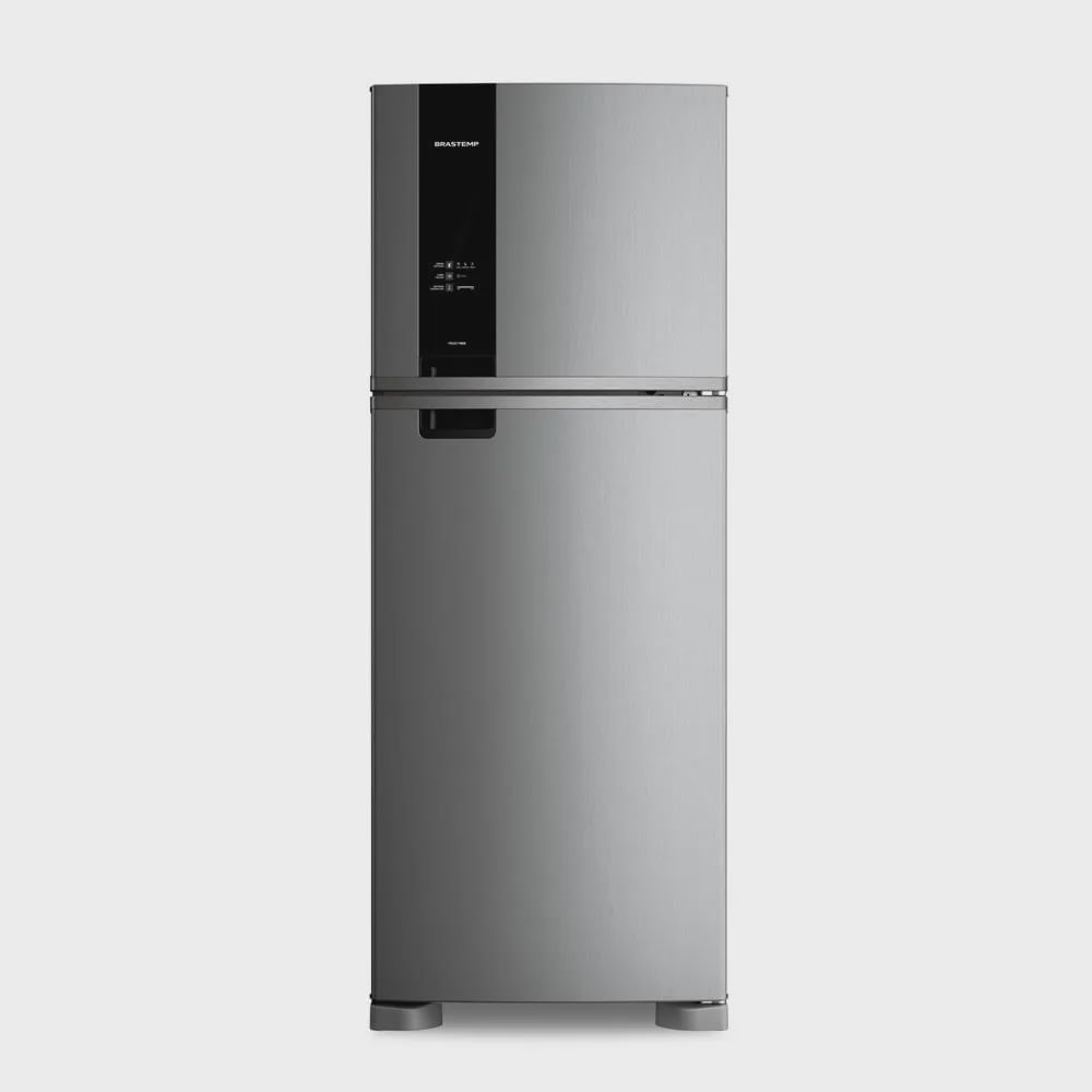 Geladeira Brastemp Frost Free Duplex a + + + 463 litros cor Inox com Fresh Box e Cold Room - BRM55FK