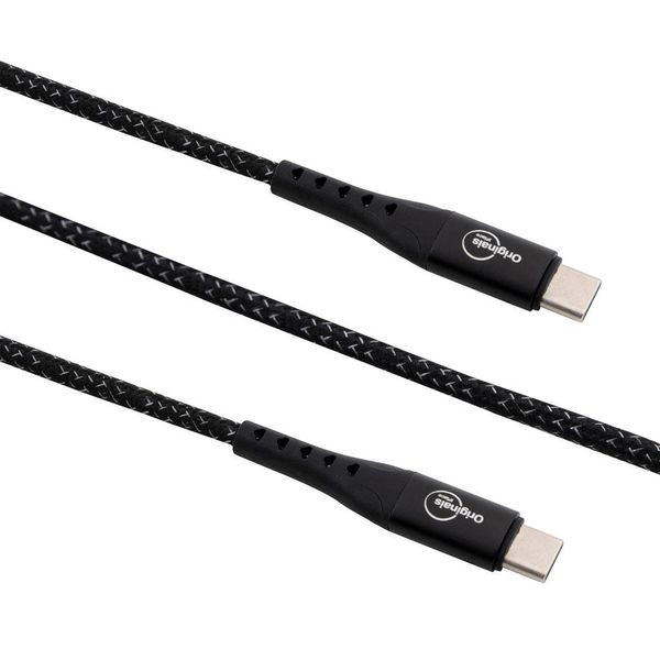 Cabo usb-c para usb-c, 10Gbps, 100W, Linha Sampa, iPlace, 1,2m, Preto