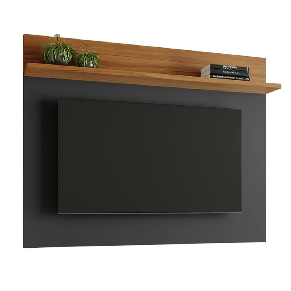 Painel Para TV Smart até 50 Polegadas nt 1185 Notável Preto/ Freijó Trend 1,35m