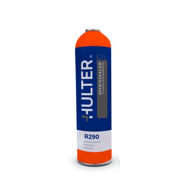 Fluído Refrigerante R290 ONU 1978 Classe 2.1 370g Hulter HT6R290RC