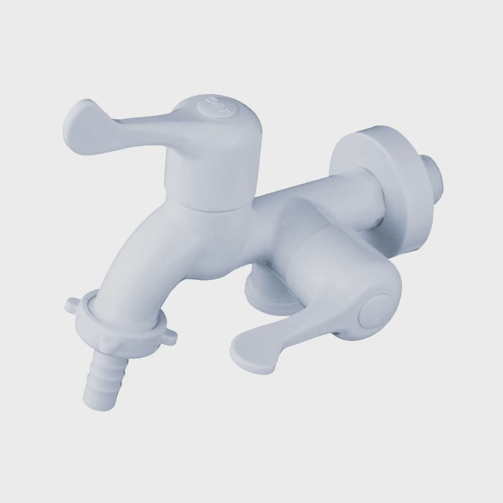 Torneira Máquina de Lavar Abs 1/4 de Volta Branco
