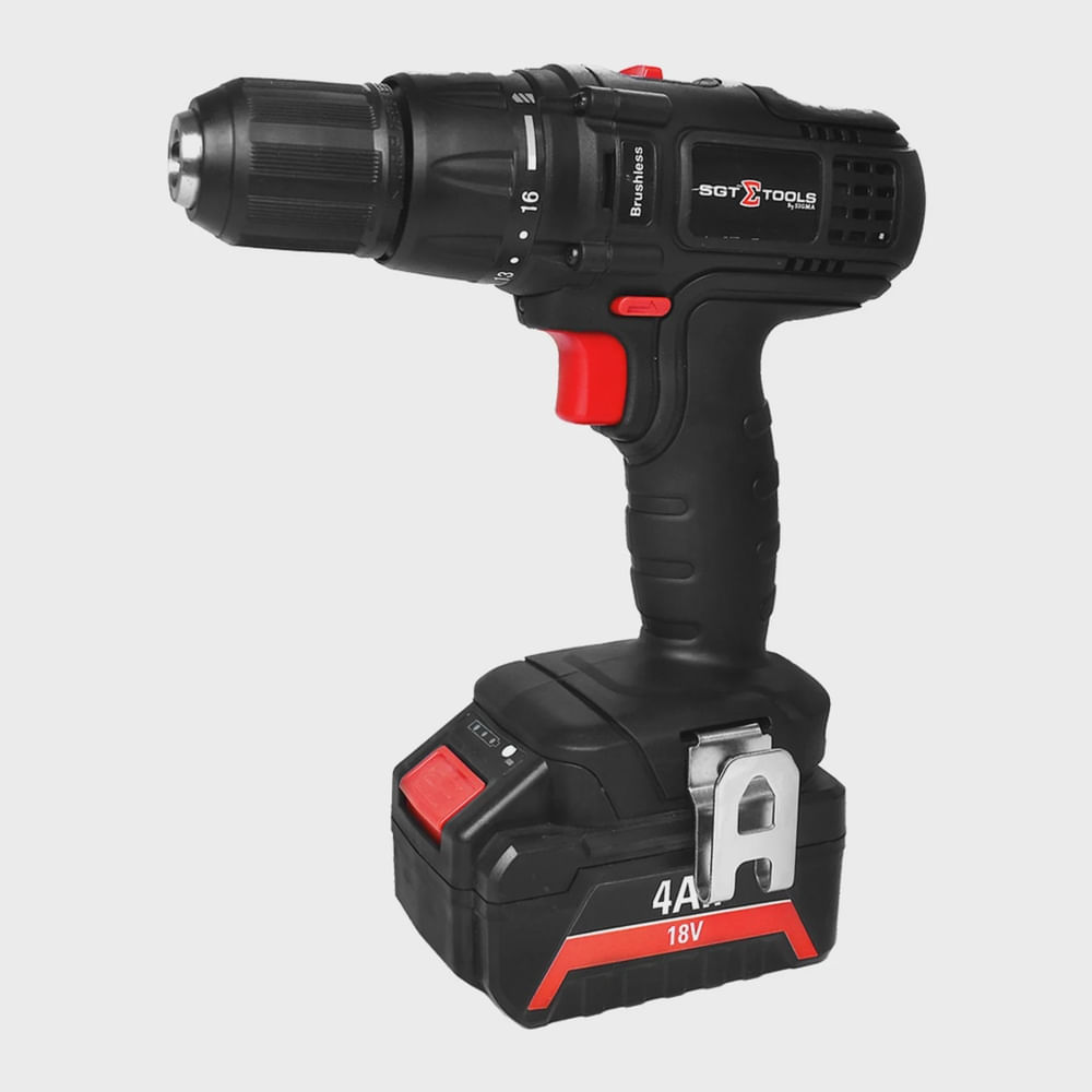 Parafusadeira/furadeira Impacto Brushless 1/2 13mm - 45 Nm - 2 Baterias 18v - Sgt-7130