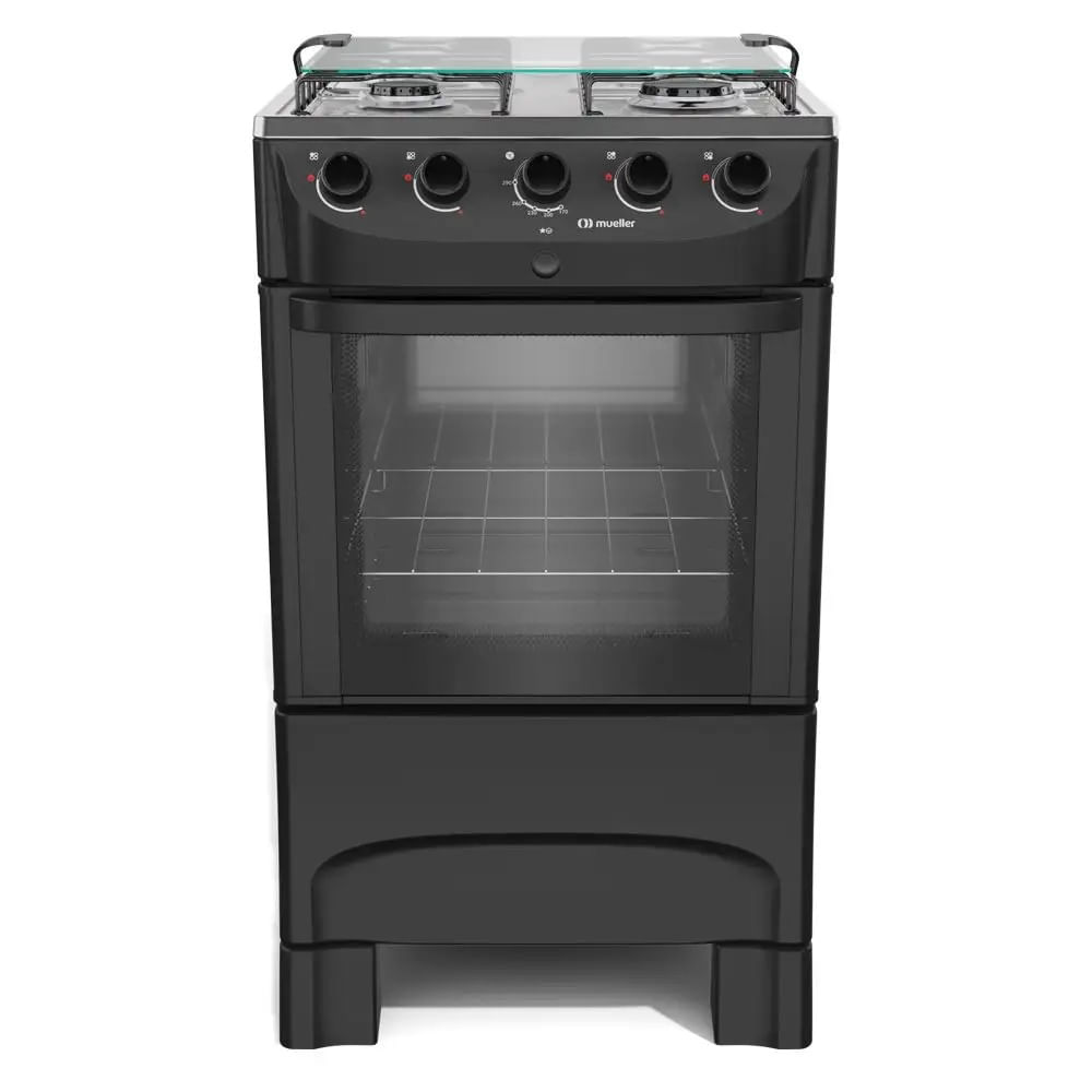 Fogão Mueller 4 Bocas Preto Fosco MFI4BB - Bivolt