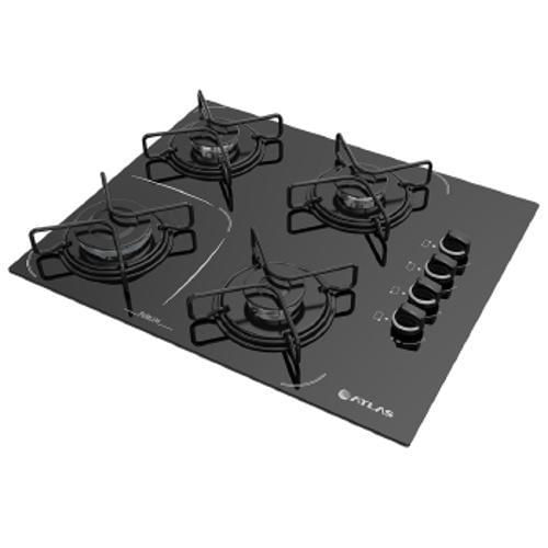 Fogao 4b Atlas Agile Up Glass Mesa Vidro Cooktop - 3000010