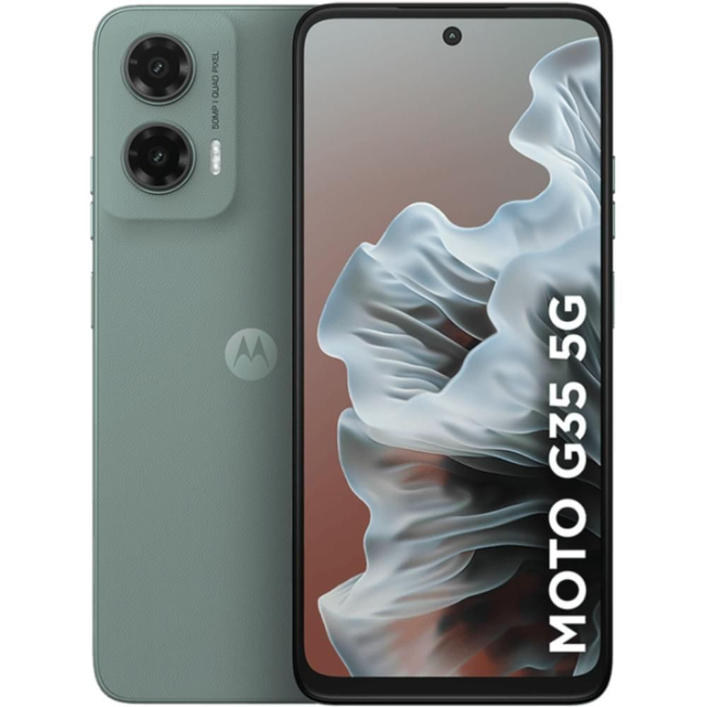 Motorola Moto G35 256GB 4GB RAM Boost 12GB Cinza Tela 6.7" 120Hz 5G Câmera 50MP Selfie 16MP Android 14