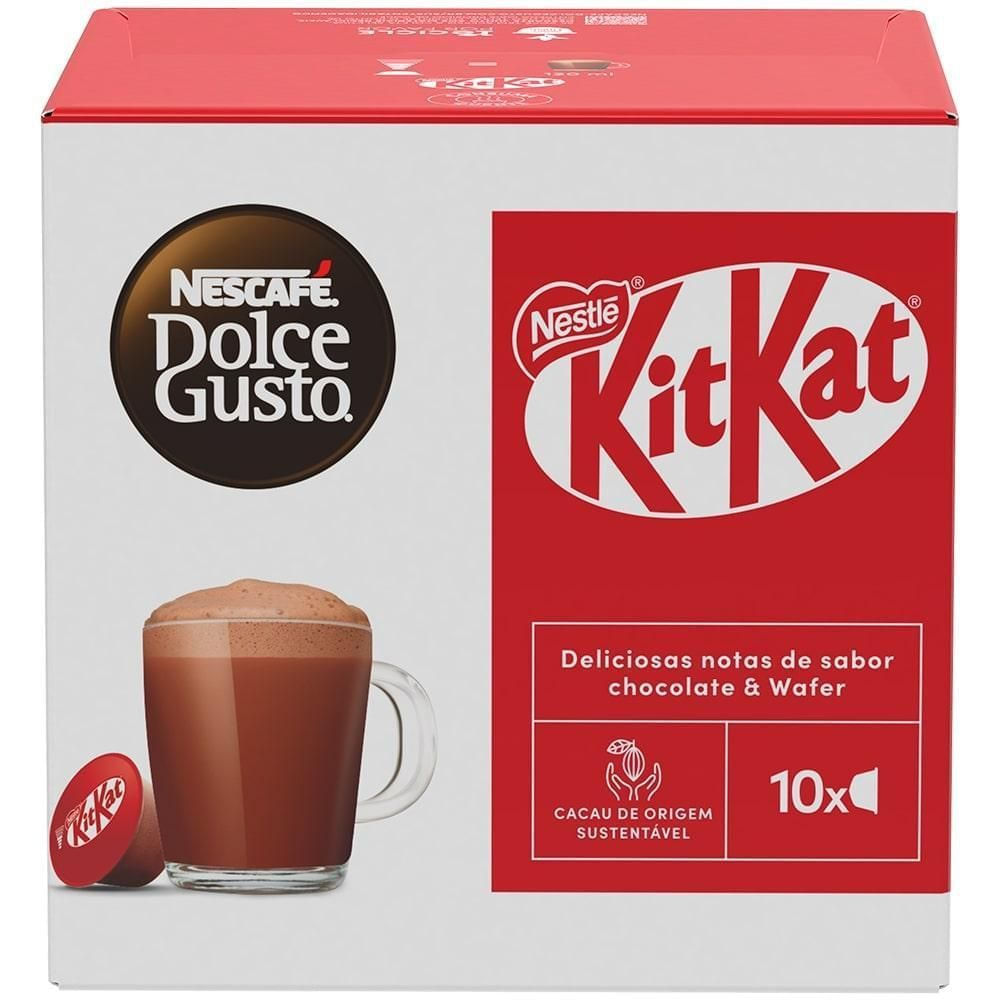 Café em Cápsula KitKat Nescafé Dolce Gusto 10 Unidades 170g Cremoso