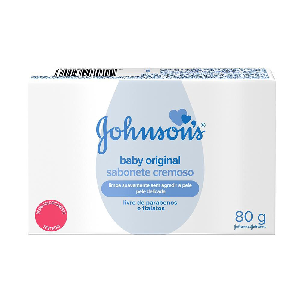 Sabonete em Barra Hidratante Johnson's Baby Original 80g