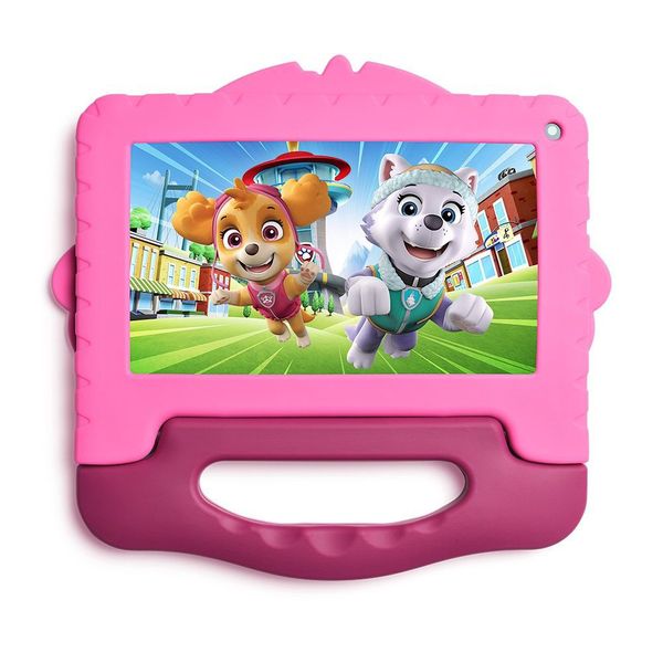 Tablet Infantil Mult NB422 Patrulha Canina Skye com Controle Parental 64GB + 4GB de RAM Tela 7" Android 13 Processador Quad-Core