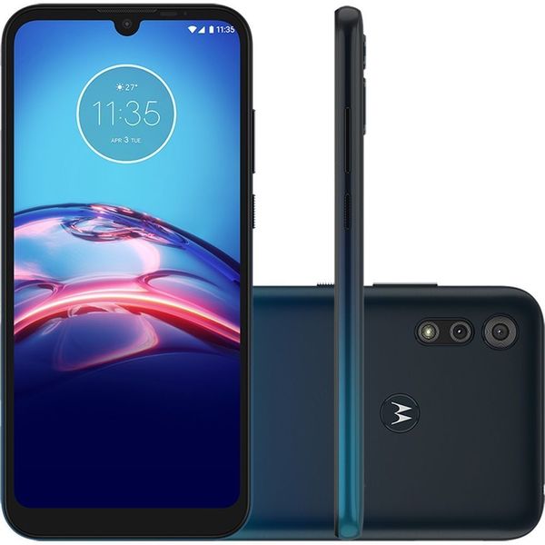 Smartphone Motorola Moto E6s 64GB 4G Wi-Fi Tela 6.1'' Dual Chip 4GB RAM Câmera Dupla + Selfie 5MP - Azul Navy