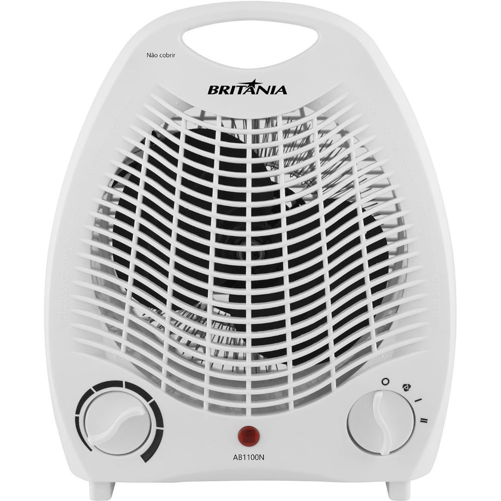 Aquecedor Termoventilador Portátil Britânia AB1100N 1500W Branco 127V