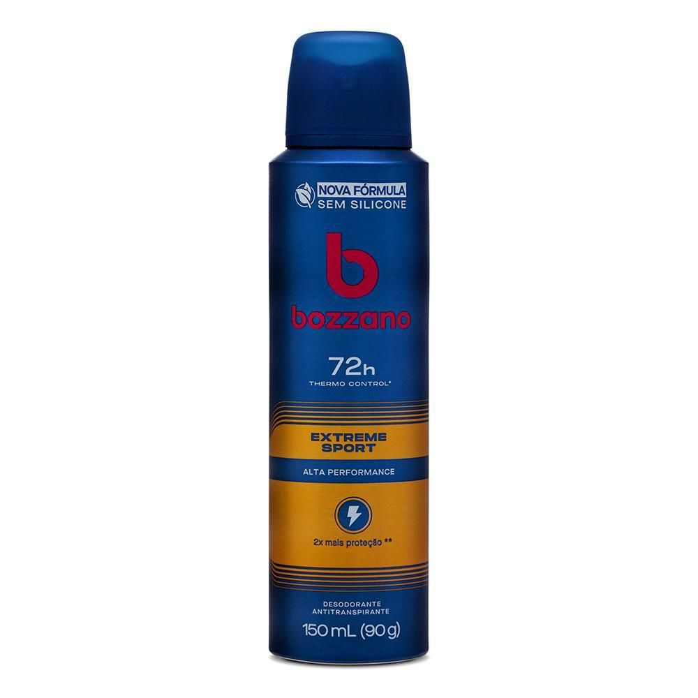 Desodorante Antitranspirante Masculino Bozzano Extreme Sport Aerossol 150ml