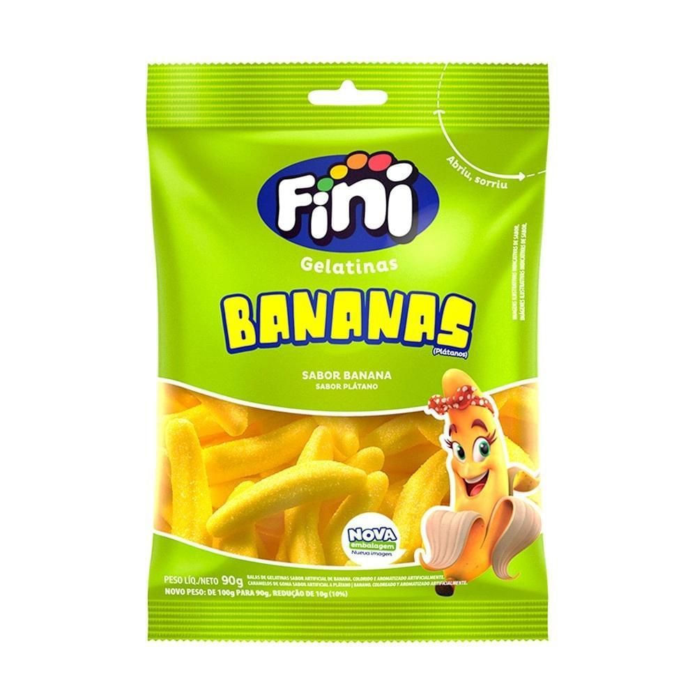 Fini Bala de Gelatina Sabor Banana 90g
