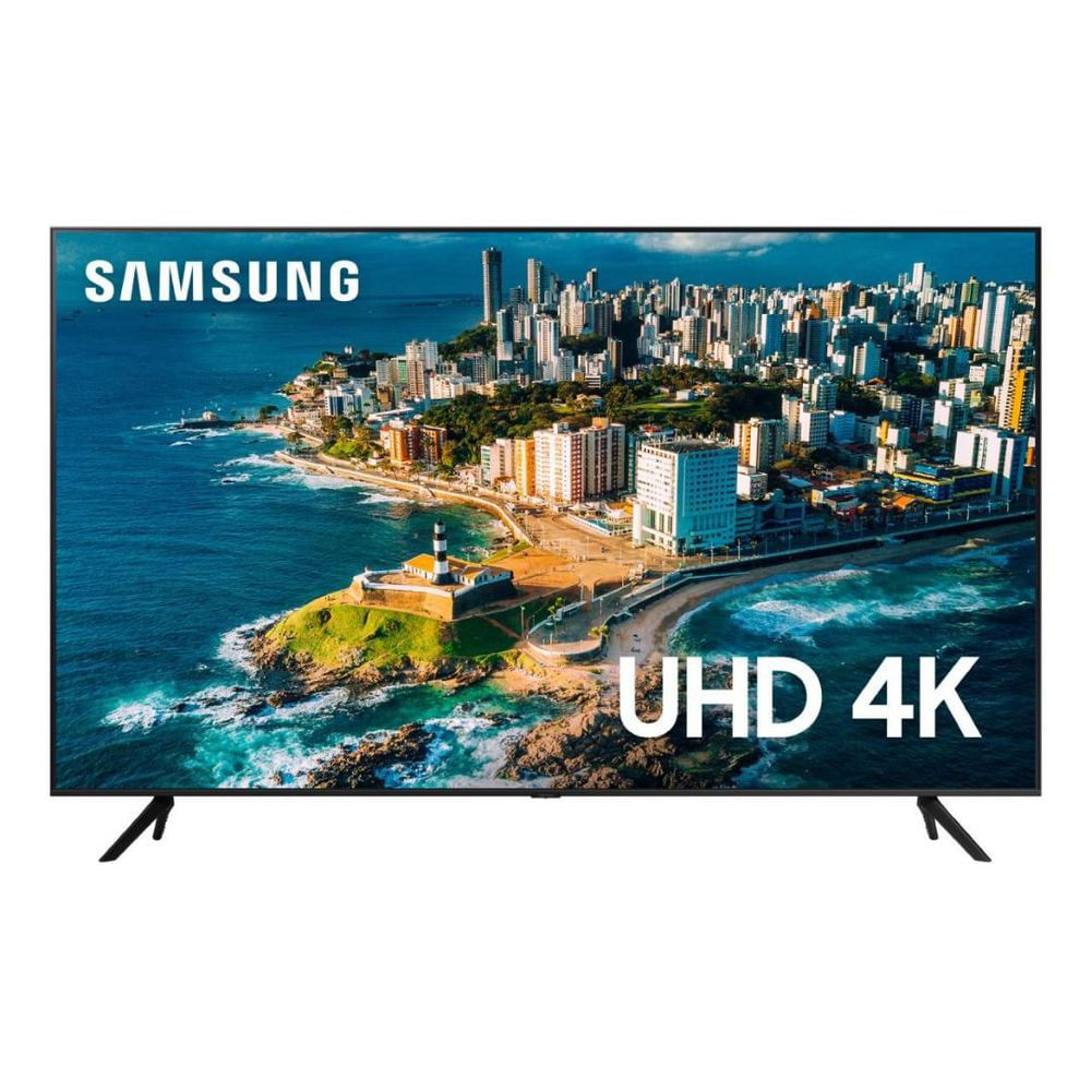 Smart TV 4K Samsung 43" 43CU7700 Crystal UHD Wi-Fi Alexa Preto