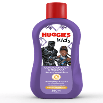 Condicionador e Máscara Sem Lágrimas Huggies Kids Super Crespinhos 360ml