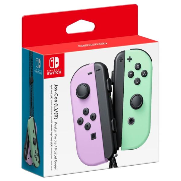 Controle Nintendo Switch Joy-Con Roxo e Verde