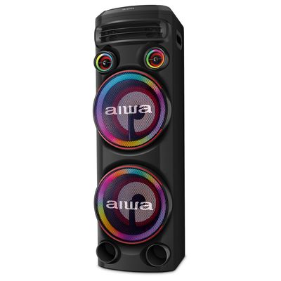 Caixa de Som Bluetooth AIWA AWS-T2W-02 2300W 2 Woofers 10" RGB Bivolt Preto