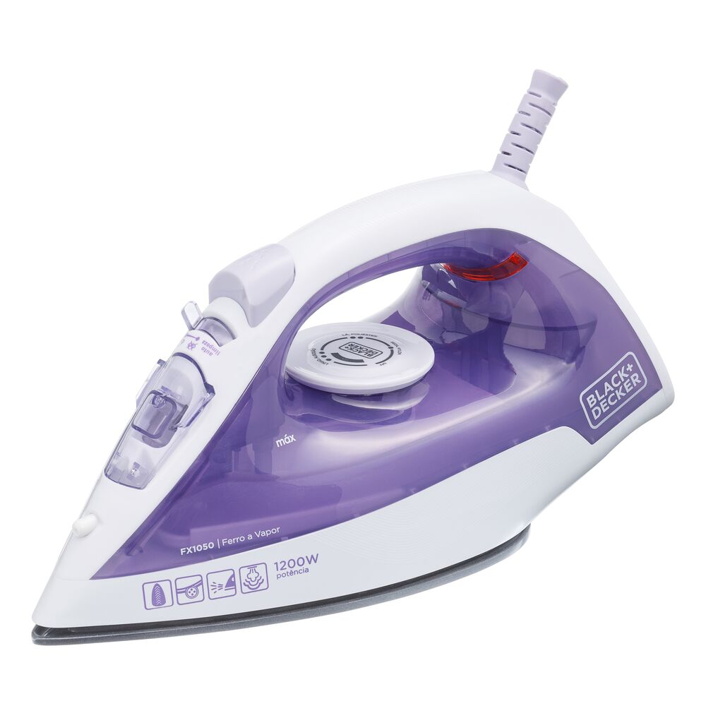 Ferro de Passar a Vapor Black+Decker FX1050 1200W 110V Antiaderente