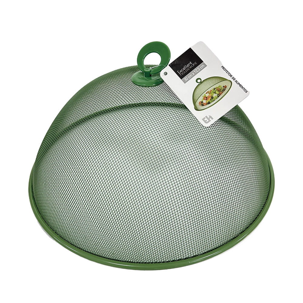 Tela Protetora de Alimentos Metal 30cm Excellent Houseware com Alça