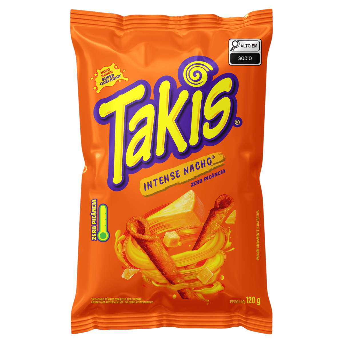 Salgadinho de Milho Intense Nacho Takis 120g Crocante