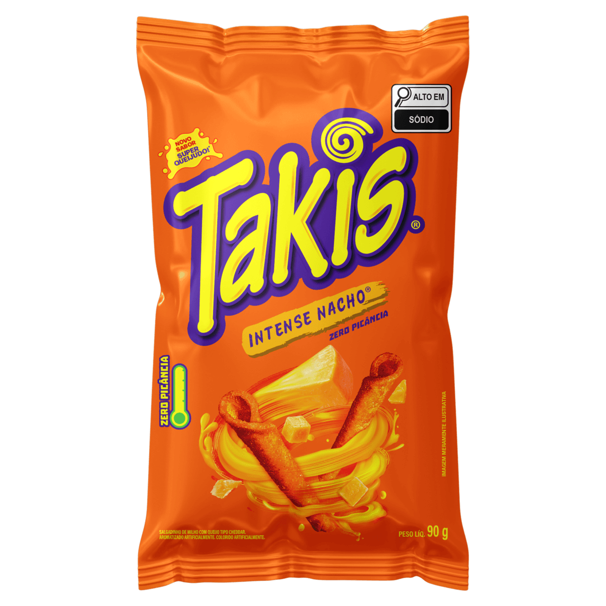 Salgadinho de Milho Intense Nacho Takis 90g Crocante