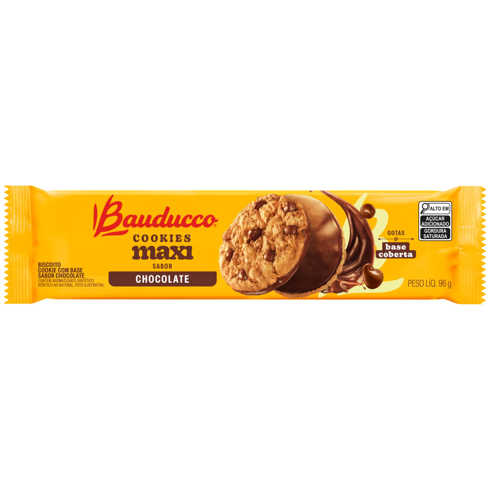 Cookie Maxi Chocolate Bauducco 105g Crocante
