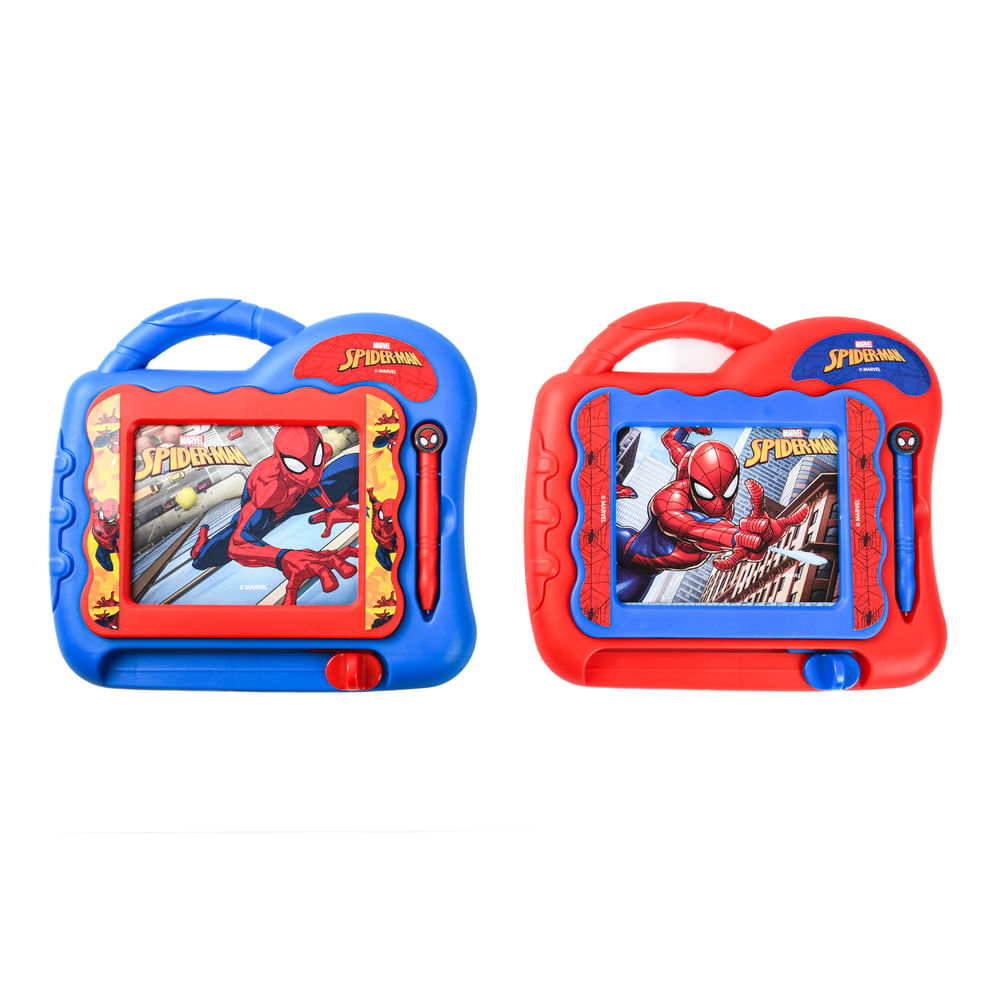 Lousa Mágica Educativa Brink+ Homem-Aranha LCB798 Azul e Vermelha