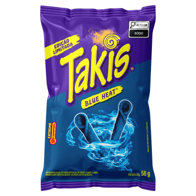 Salgadinho de Milho Blue Heat Takis 56g Picante