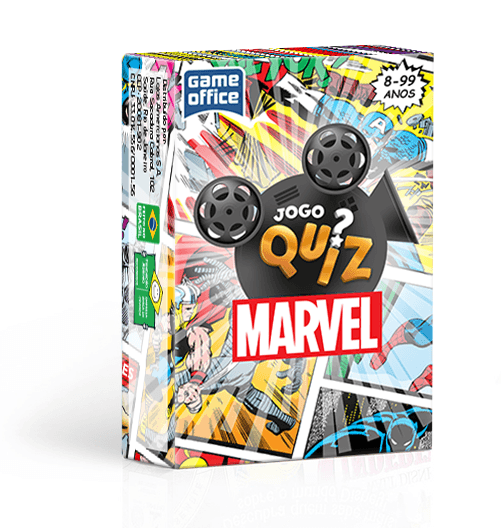 Jogo de Cartas Quiz Marvel Toyster 9171 para Desafiar Amigos 12 Unidades