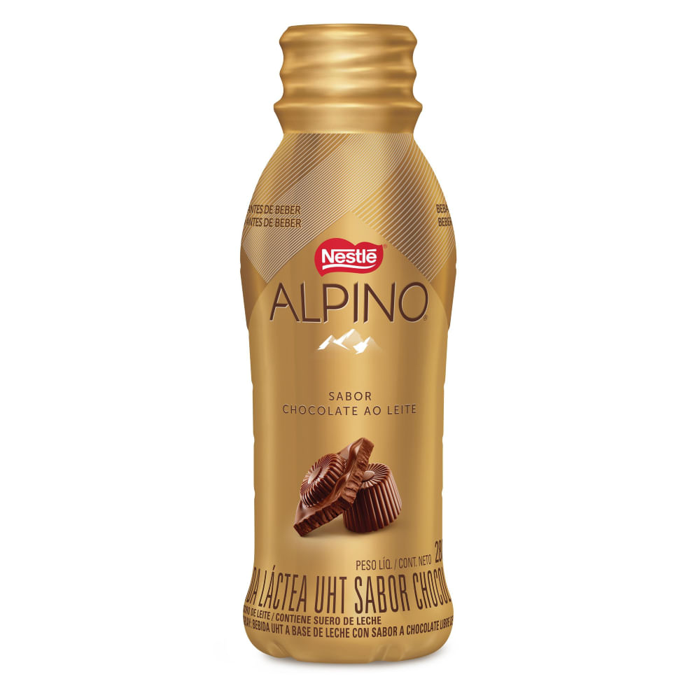 Bebida Láctea Chocolate Alpino Nestlé 280ml Fonte de Cálcio