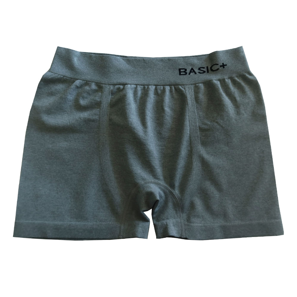 Cueca Boxer Masculina Basic+ Poliéster Mescla G