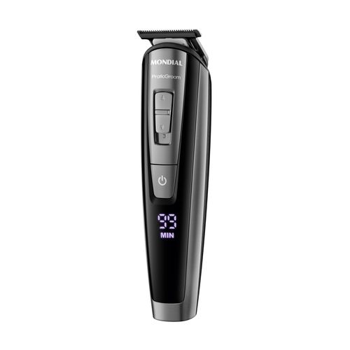 Aparador de Pelos Resistente à Água Mondial PraticGroom BG-09 Bivolt Inox