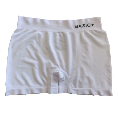 Cueca Boxer Masculina Basic+ Poliéster Branco
