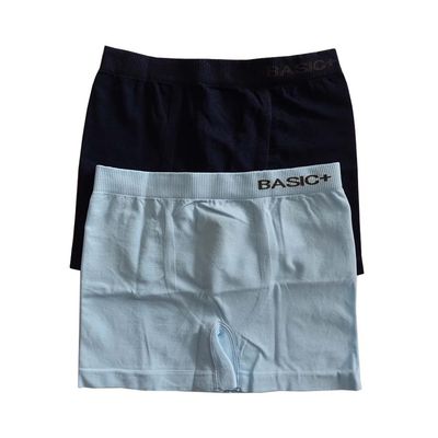 Kit Cuecas Boxer Infantil Basic+ 4 Azul Marinho e Azul Claro