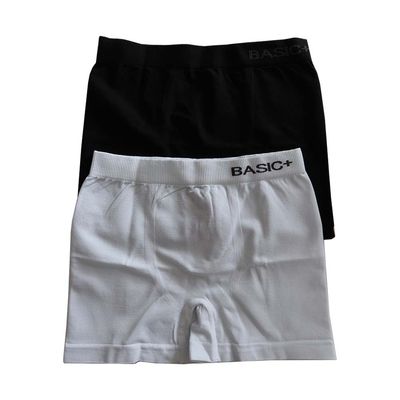 Kit Cuecas Boxer Infantil Basic+ Poliéster Preto e Branco