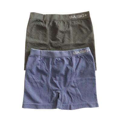 Kit Cuecas Boxer Infantil Basic+ Poliéster e Elastano 2 Peças