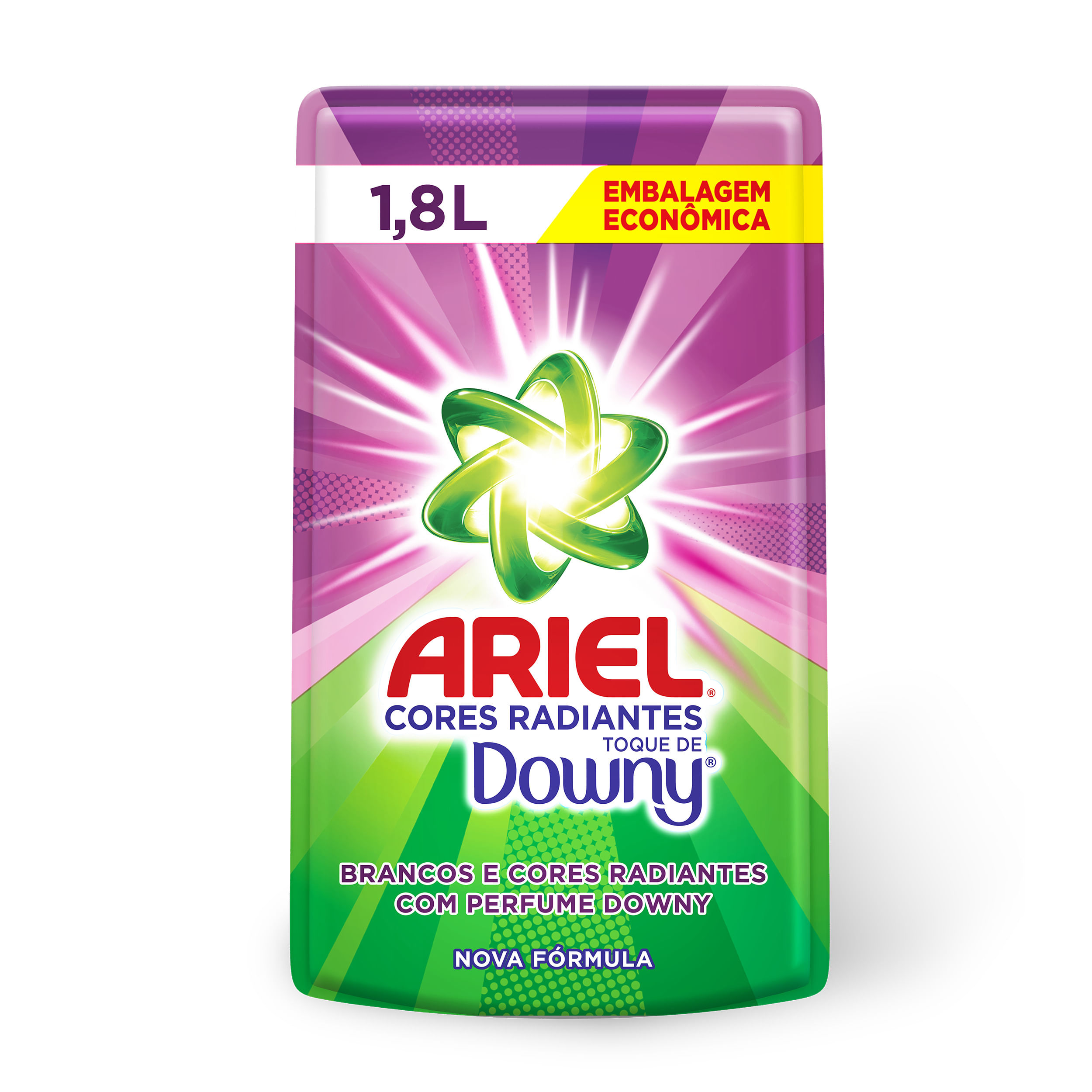 Sabão Líquido Ariel Cores Radiantes Toque de Downy Refil 1,8L