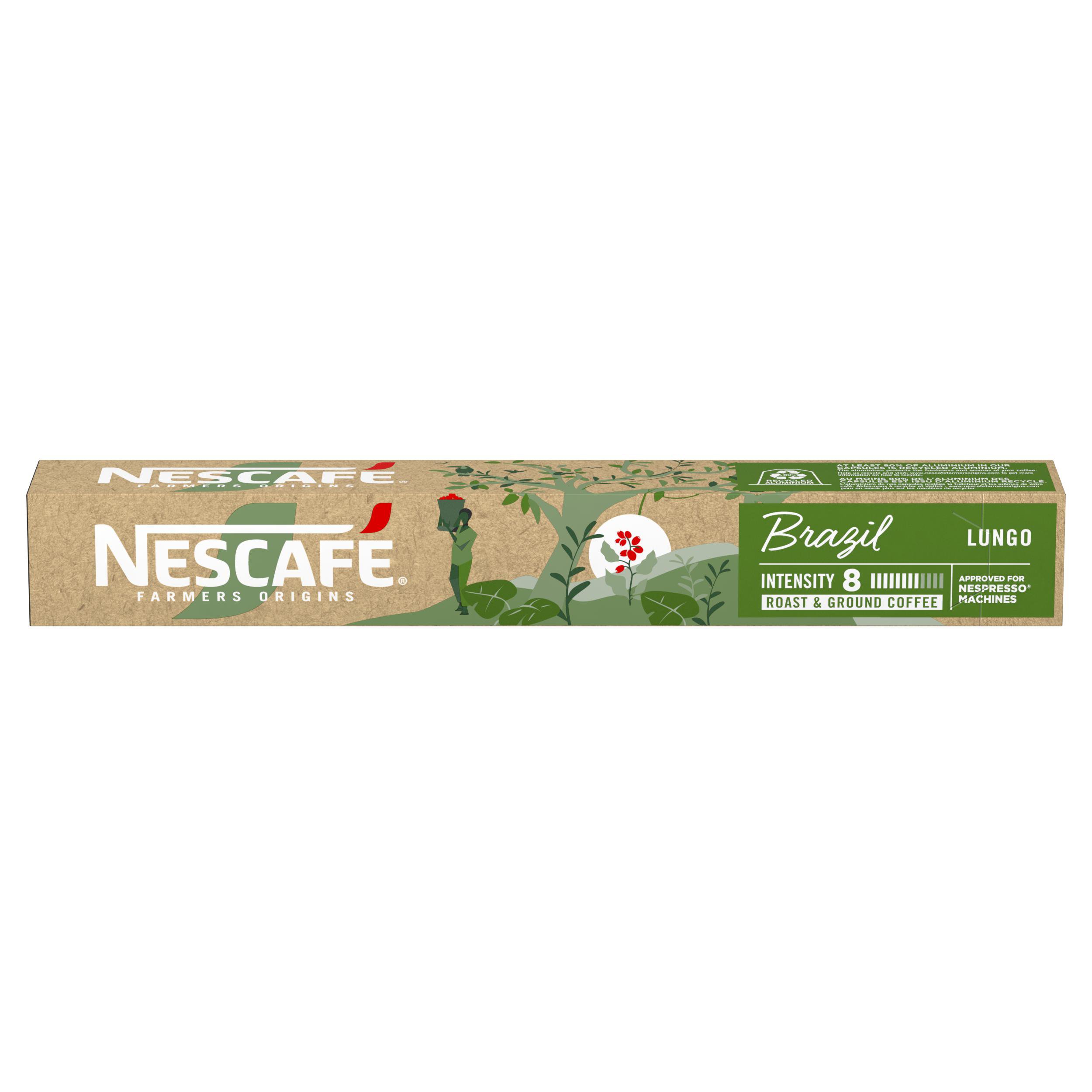 Café em Cápsula Farmers Origins Brazil Nescafé 10 Unidades Arábica