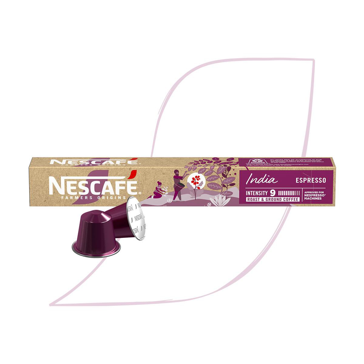 Café em Cápsula Farmers Origins Índia Nescafé 10 Unidades Intensidade 9