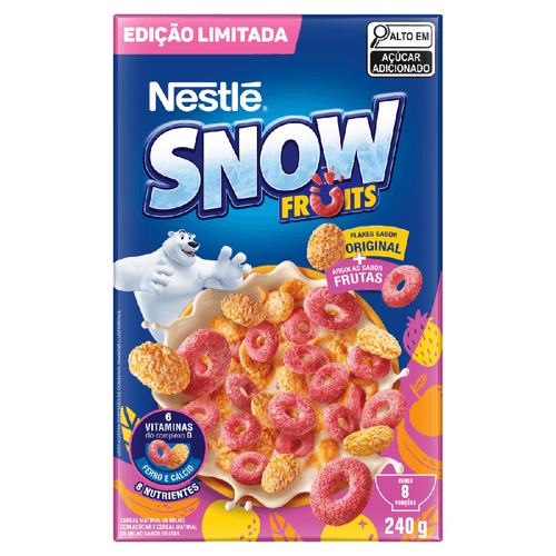 Cereal Matinal Snow Flakes Frutas Nestlé 240g Crocante