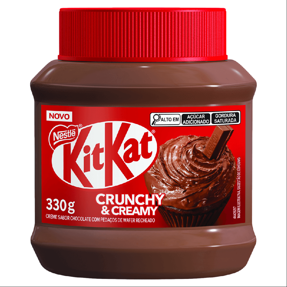 Pasta de Chocolate KitKat Crunchy Cream Nestlé 330g Pote Crocante