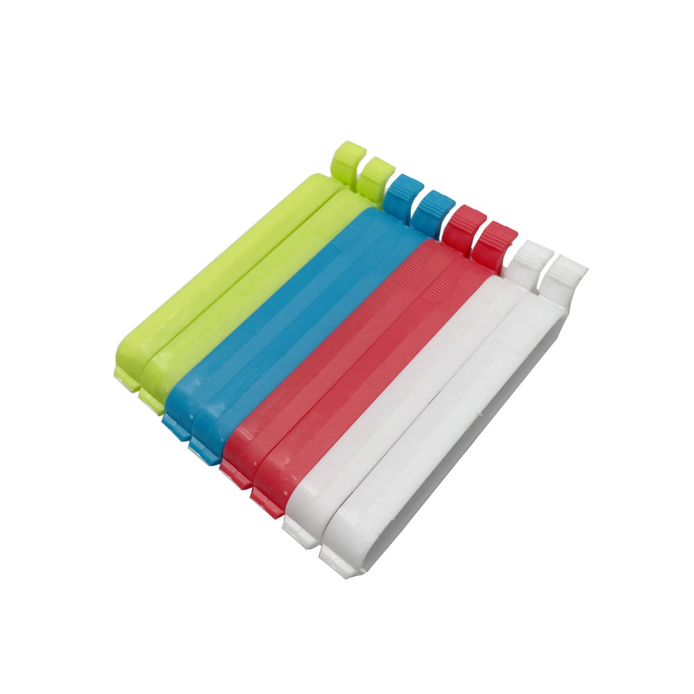 Prendedor de Embalagem Polipropileno Excellent Houseware Z36204640 8 Peças 10cm Sortido