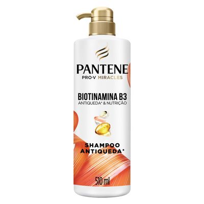 Shampoo Antiqueda e Nutrição 510ml Pantene Pro-V Miracles Biotinamina B3 Fortificante
