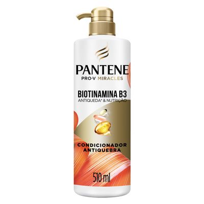 Condicionador Antiqueda e Nutrição 510ml Pantene Pro-V Miracles Biotinamina B3 Fortalecedor